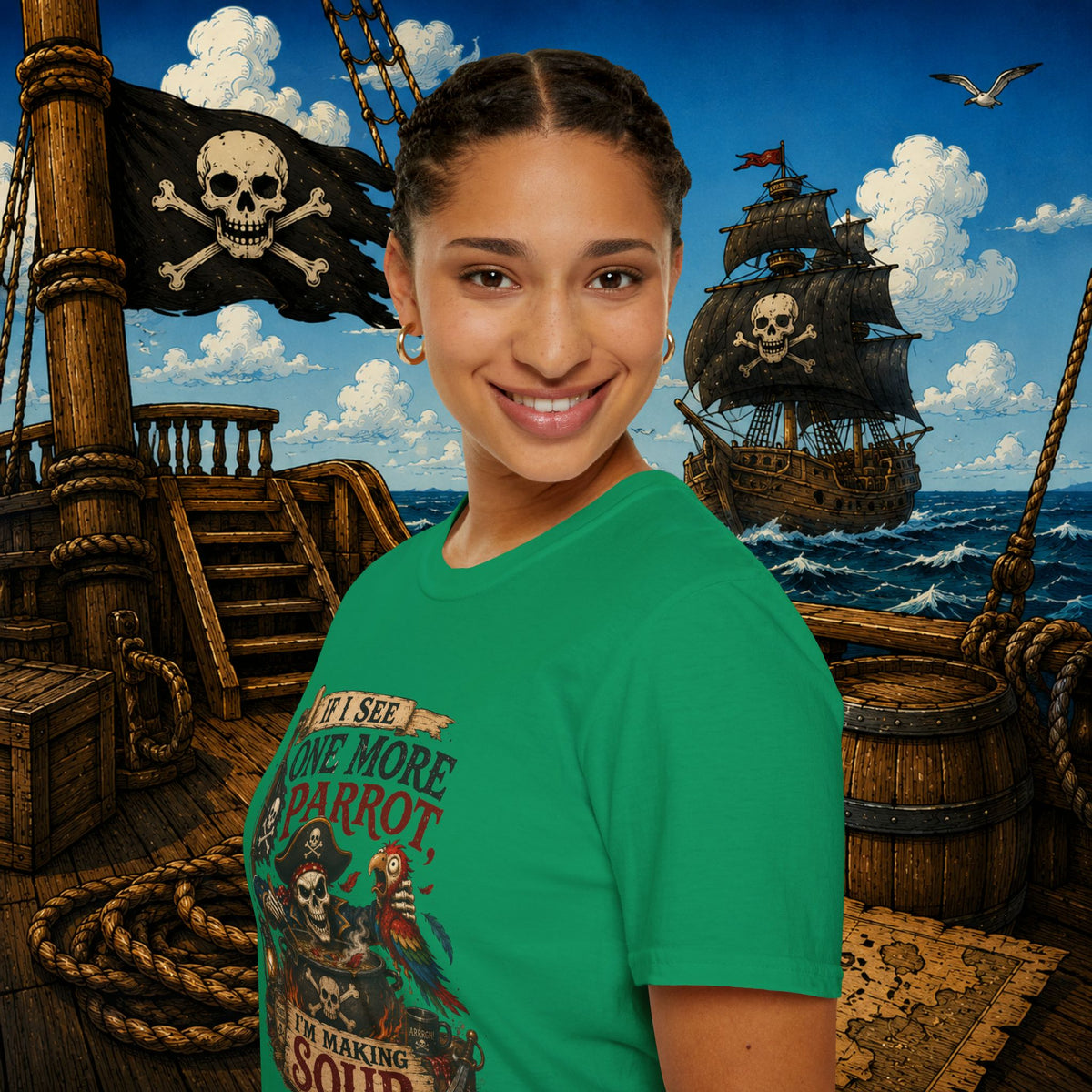 If I See One More Parrot I’m Making Soup Pirate T-Shirt