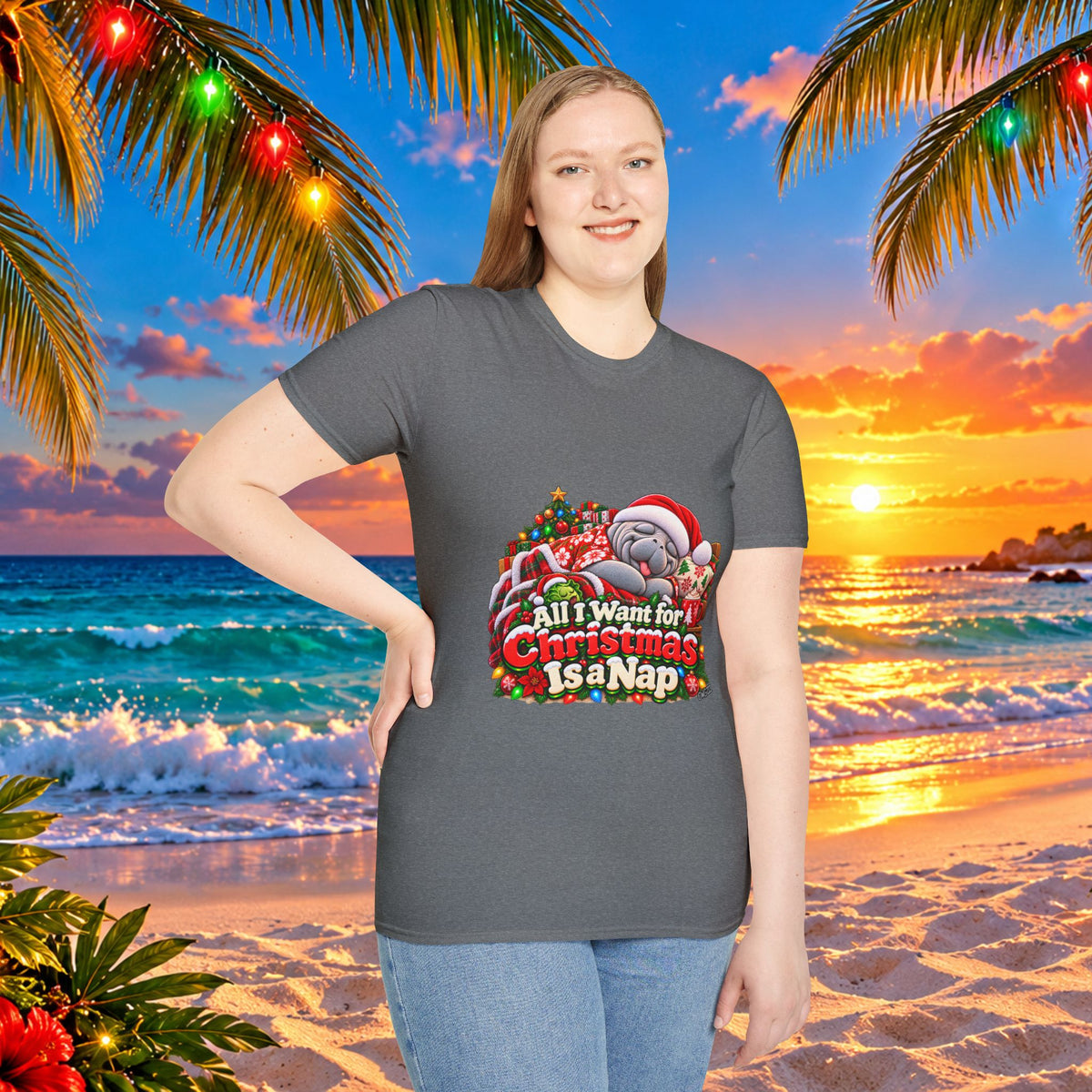 All I Want for Christmas Is a Nap Christmas T-Shirt