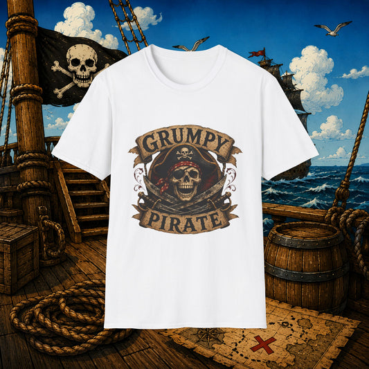 Grumpy Pirate Skull T-Shirt