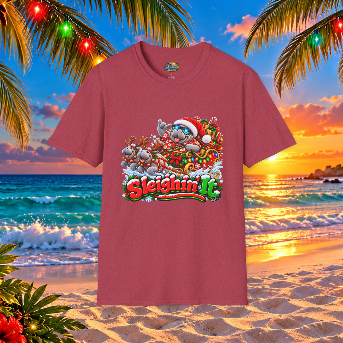 Sleighin’ It Christmas Holiday T-Shirt