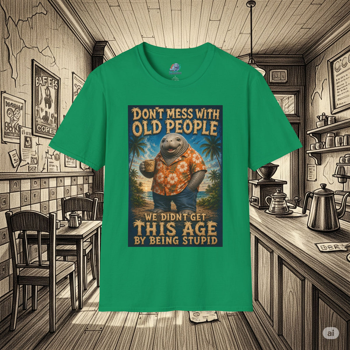 Don’t Mess With Old People Funny Vintage T-Shirt