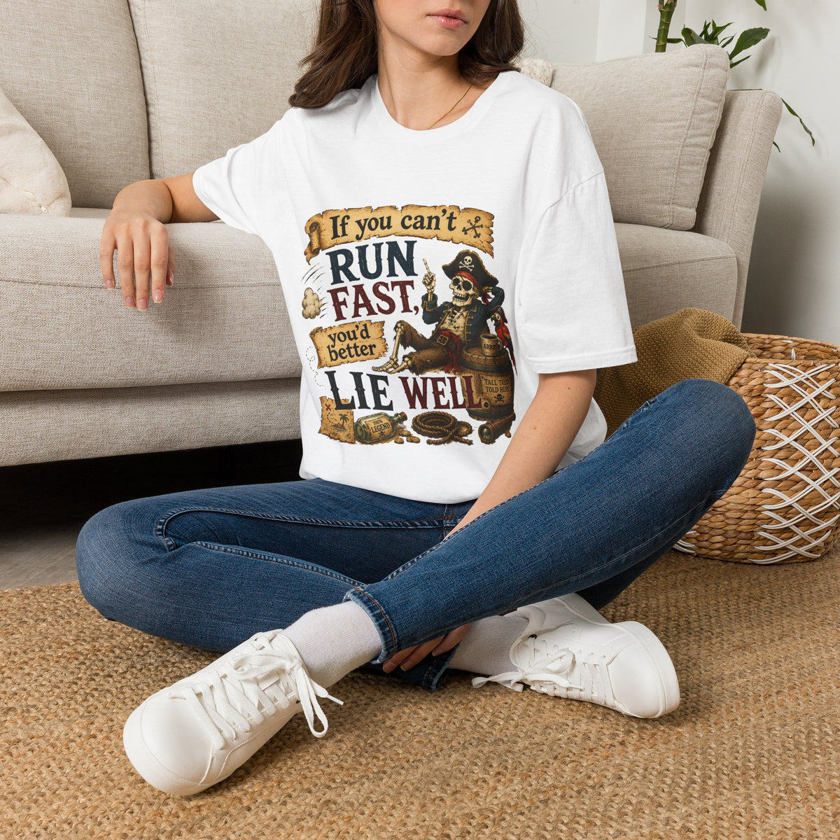 Run Fast, Lie Well Pirate T-Shirt