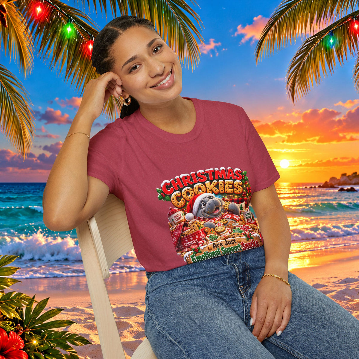 Christmas Cookies Emotional Support Snacks T-Shirt