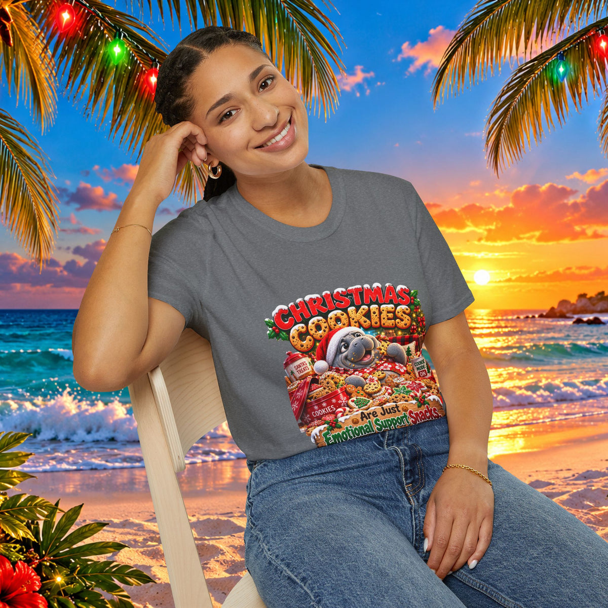 Christmas Cookies Emotional Support Snacks T-Shirt