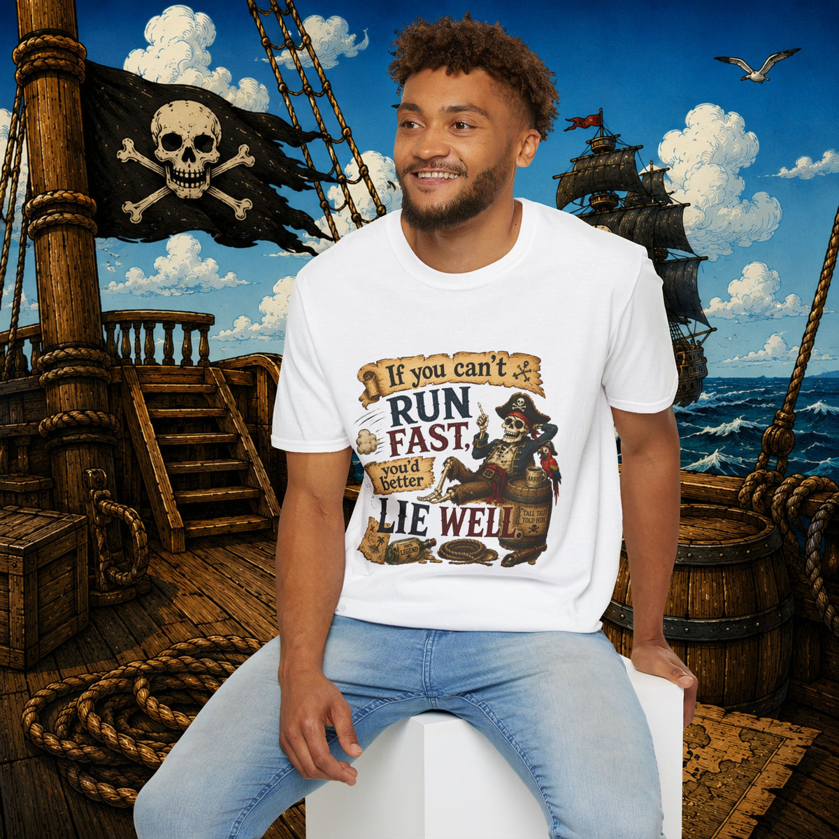 Run Fast, Lie Well Pirate T-Shirt