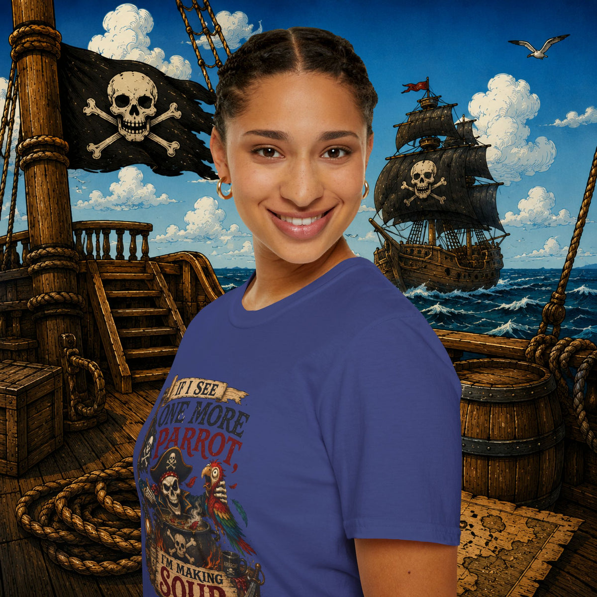 If I See One More Parrot I’m Making Soup Pirate T-Shirt