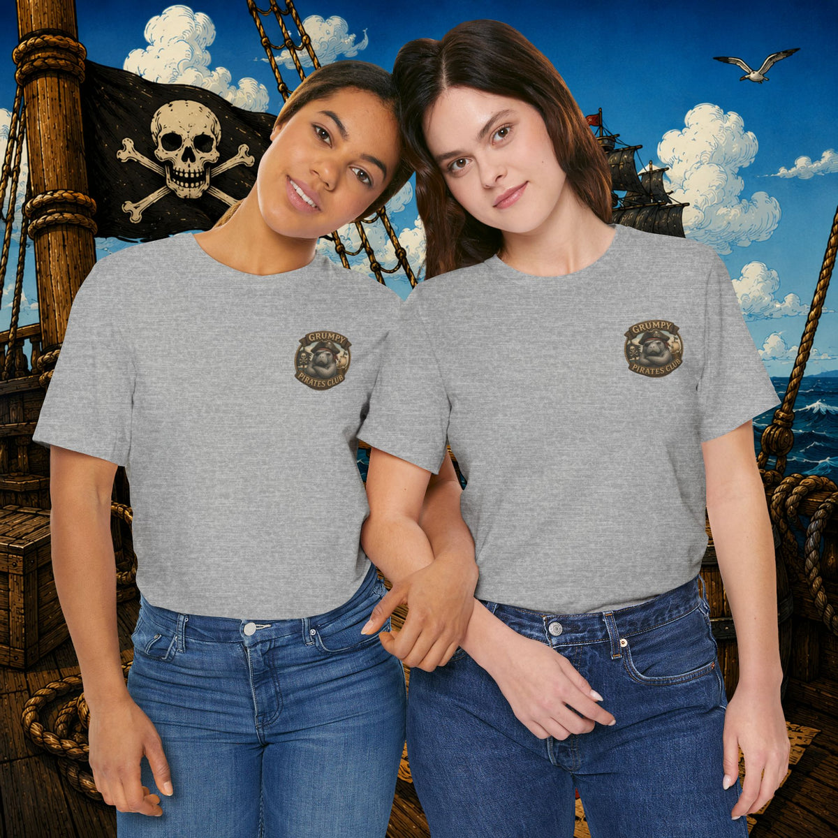 Grumpier Than a Manatee Without Snacks | Funny Pirate Manatee T-Shirt