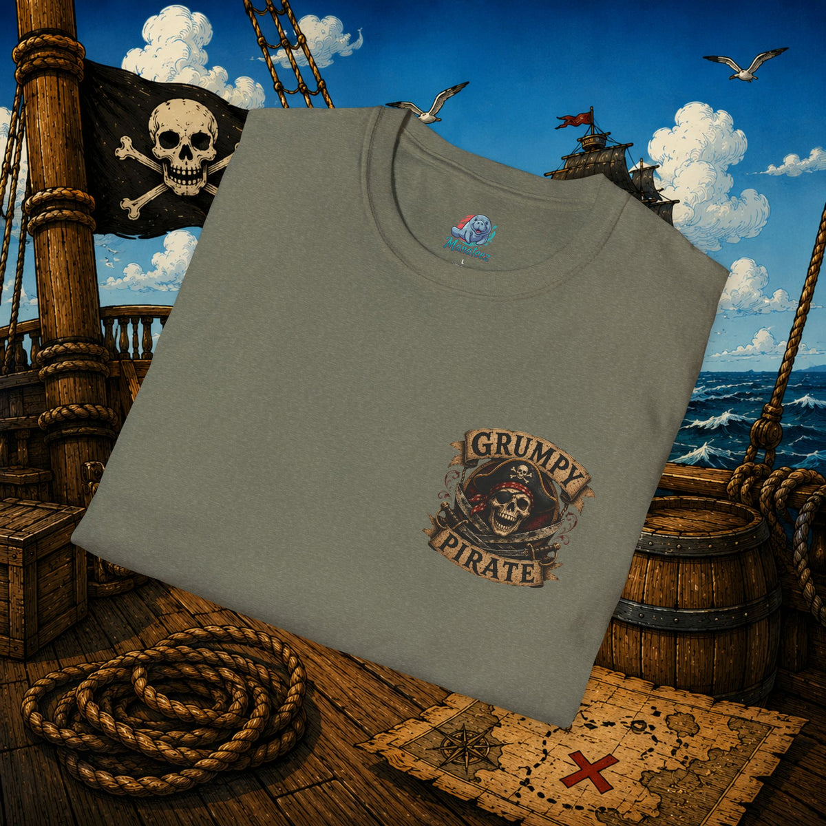 Vintage Pirate Limited Edition – Funny Aging Pirate Skeleton T-Shirt | Old Pirate Humor Tee