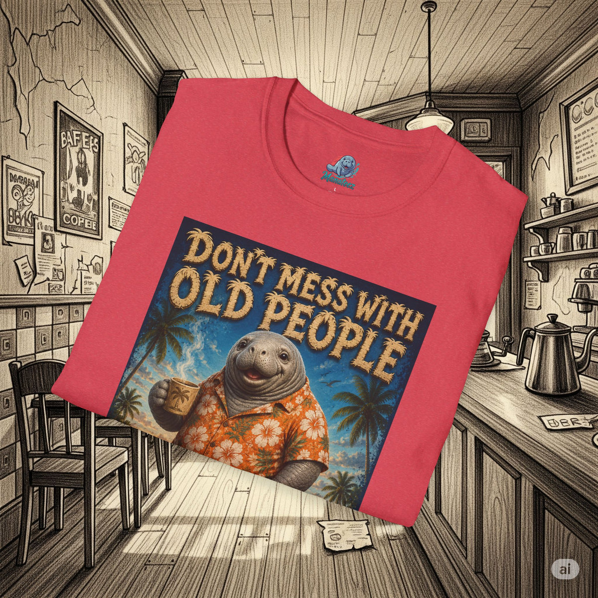 Don’t Mess With Old People Funny Vintage T-Shirt
