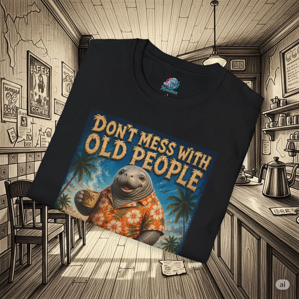 Don’t Mess With Old People Funny Vintage T-Shirt