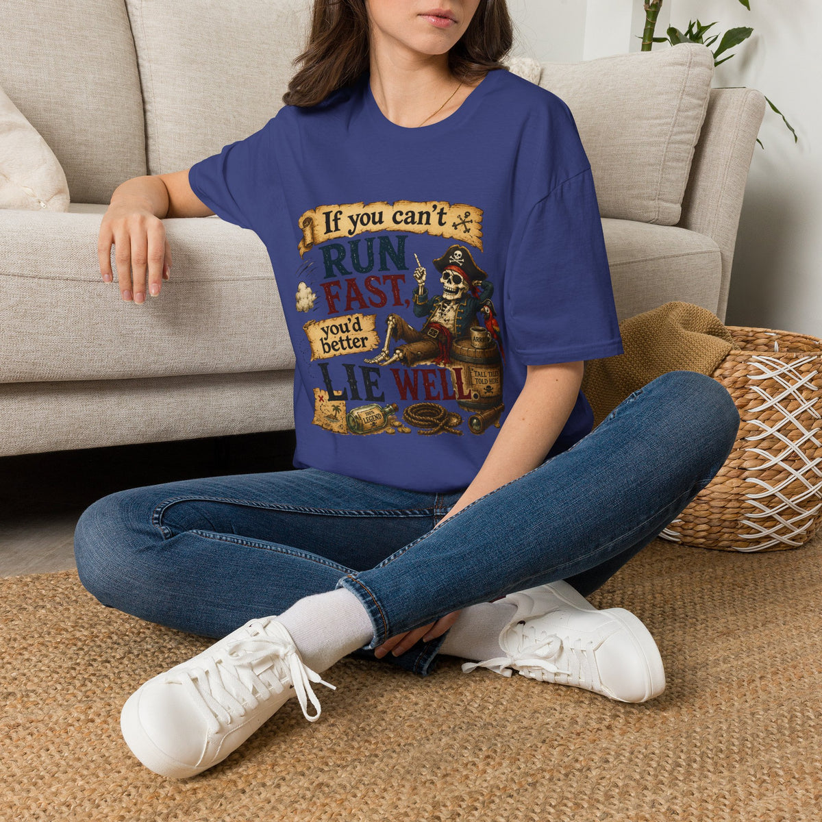 Run Fast, Lie Well Pirate T-Shirt