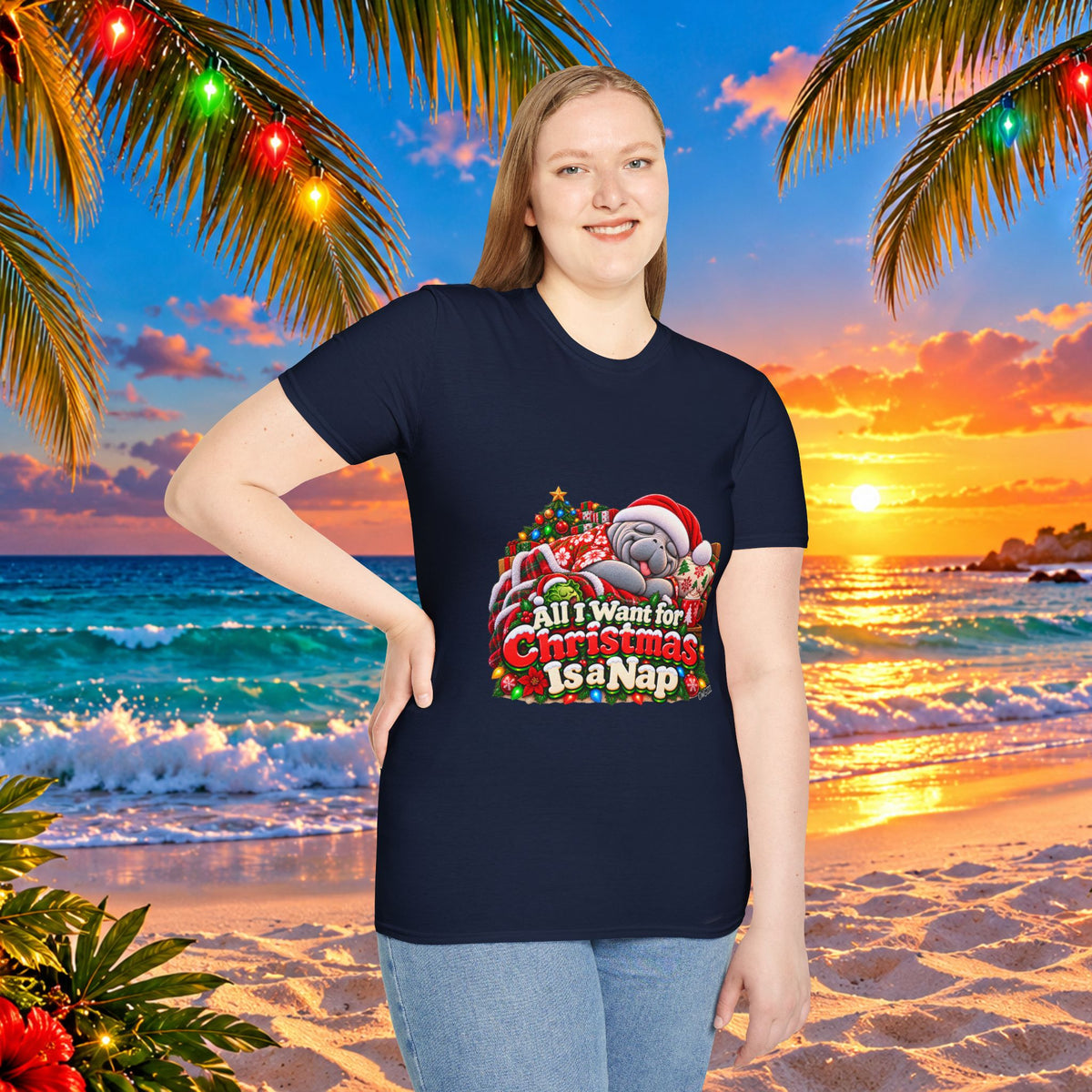 All I Want for Christmas Is a Nap Christmas T-Shirt