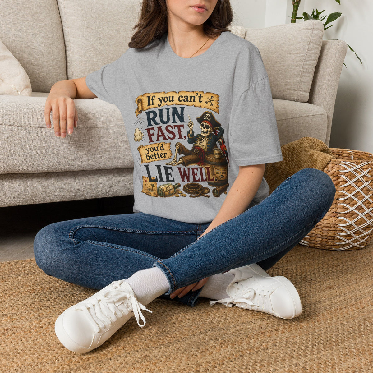 Run Fast, Lie Well Pirate T-Shirt