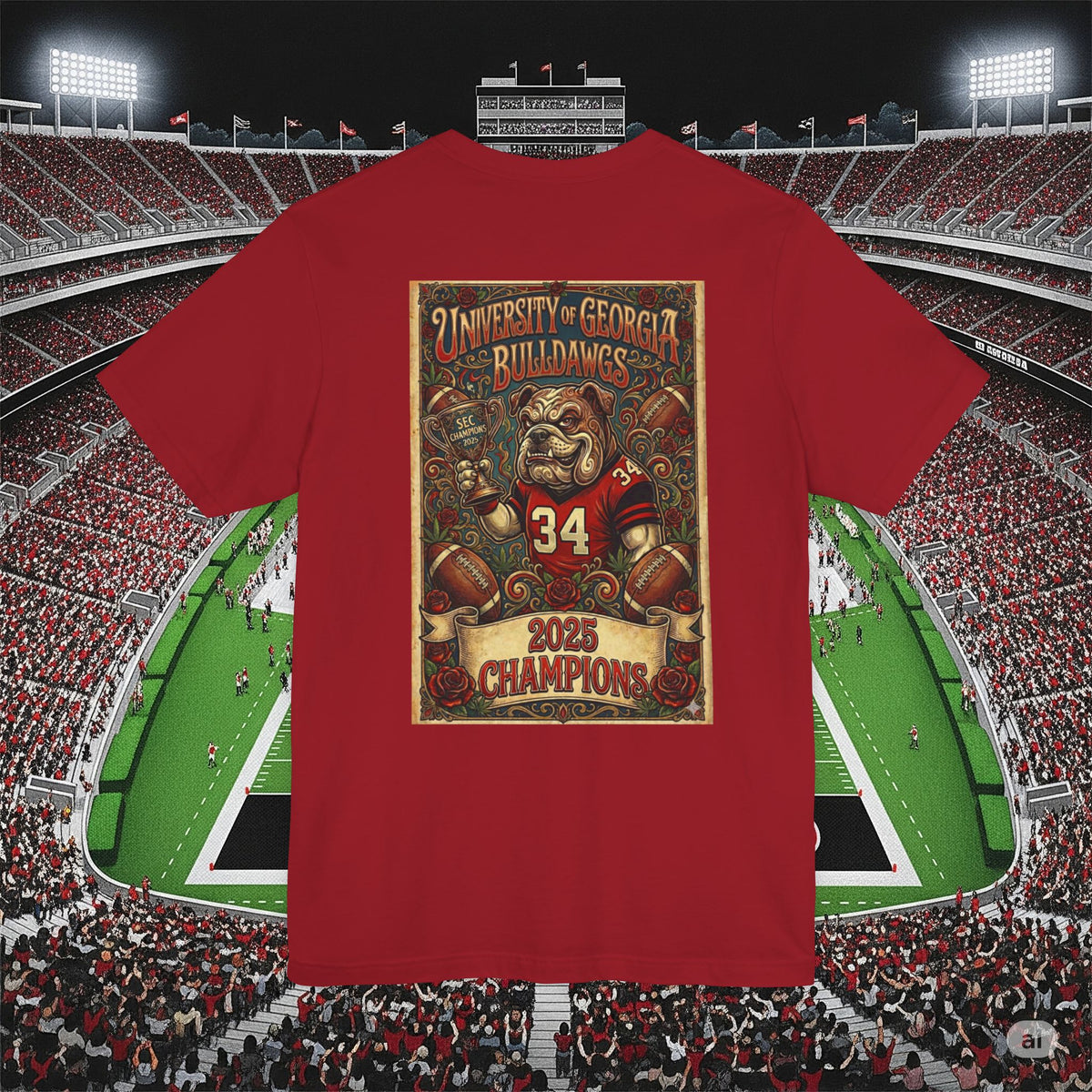 Georgia Bulldogs 2025 SEC Champions T-Shirt