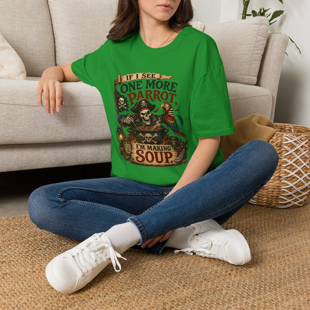If I See One More Parrot I’m Making Soup Pirate T-Shirt