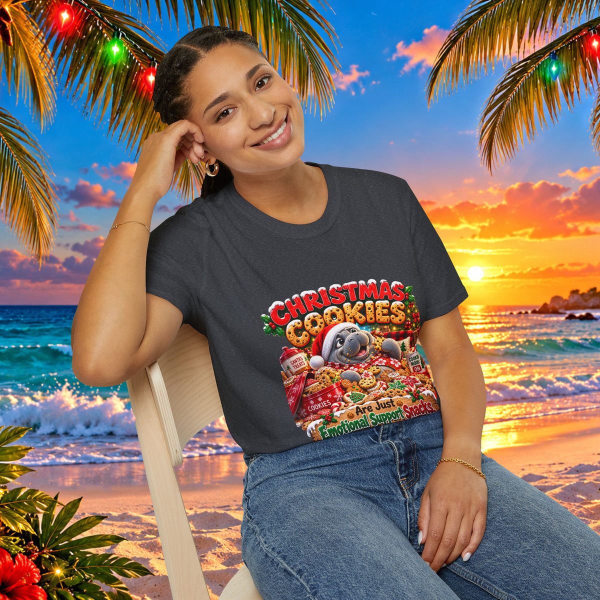 Christmas Cookies Emotional Support Snacks T-Shirt