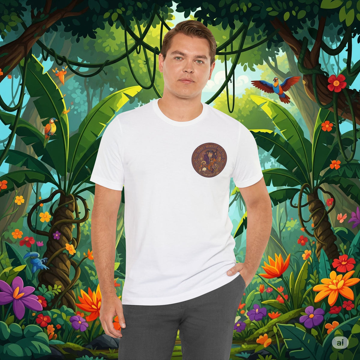 Vintage Style Fat Tony and the Chunky Monkey Trio Shirt - Retro Band Tee