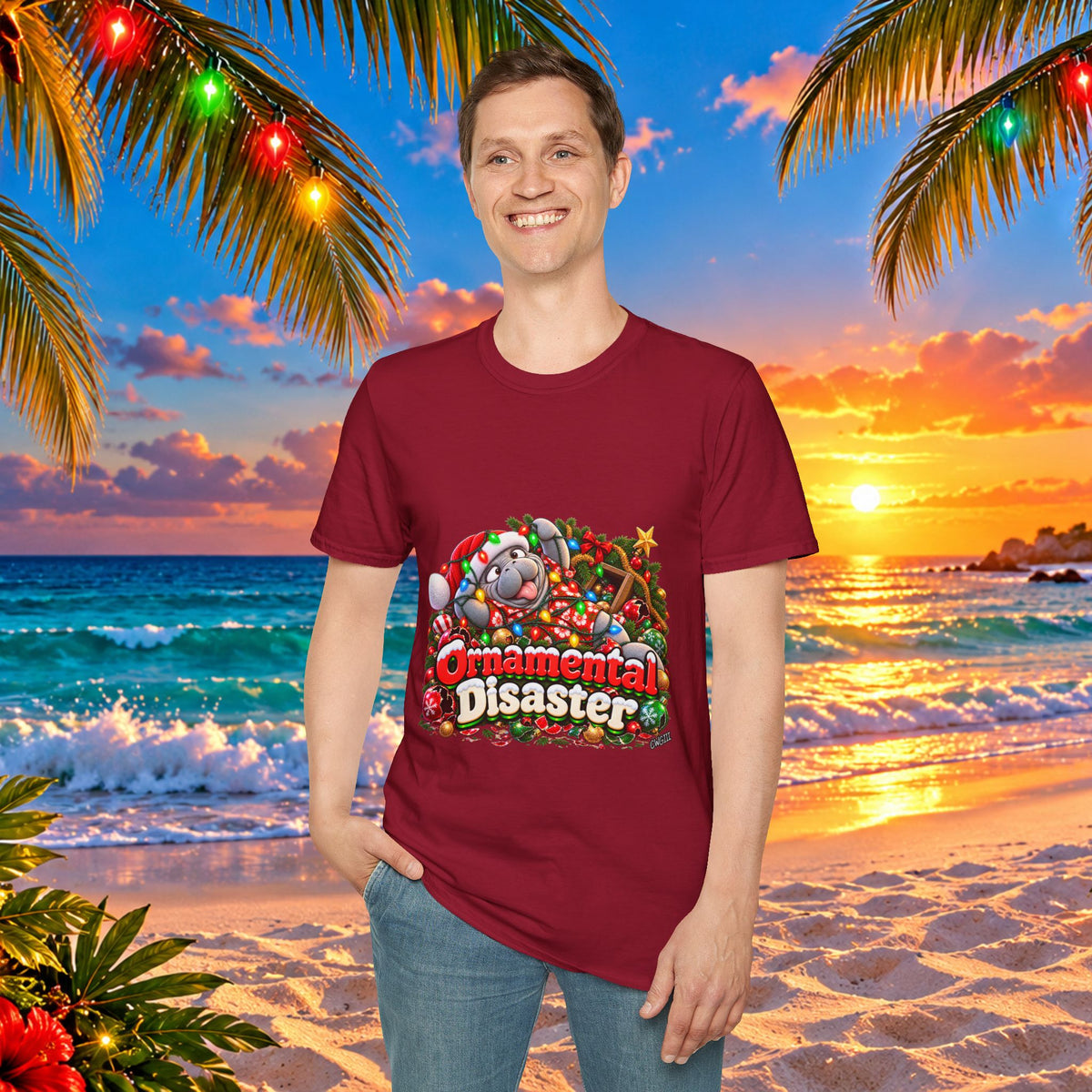 Ornamental Disaster Christmas T-Shirt