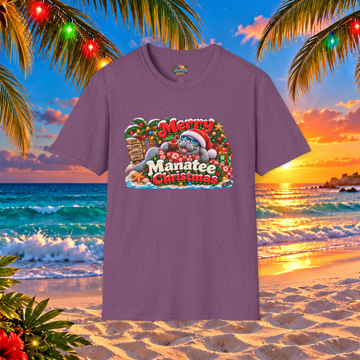 Merry Manatee Christmas T-Shirt