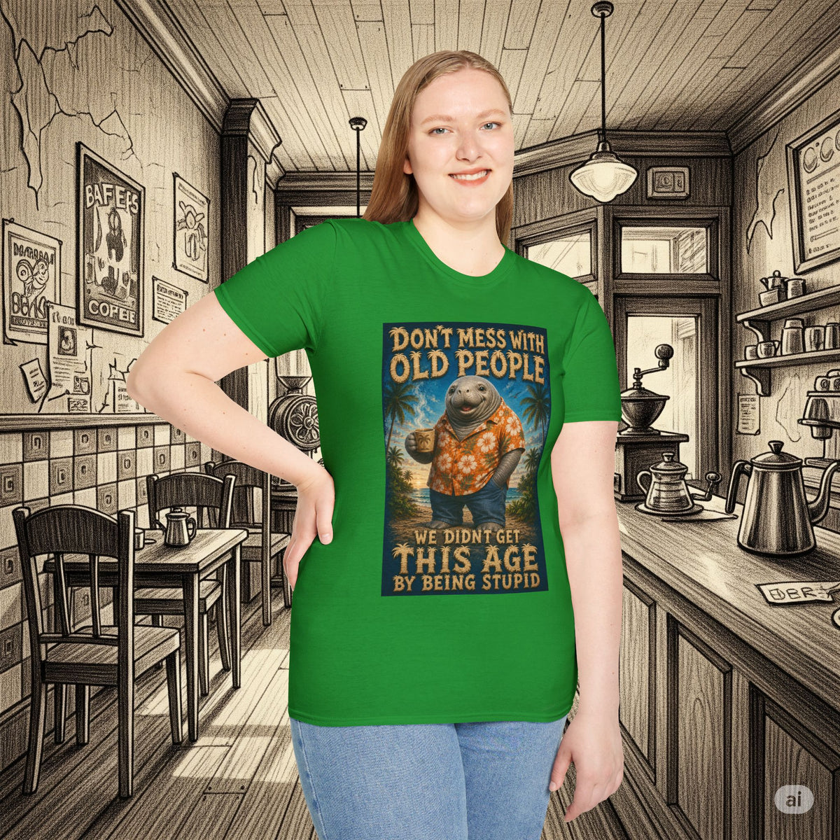 Don’t Mess With Old People Funny Vintage T-Shirt