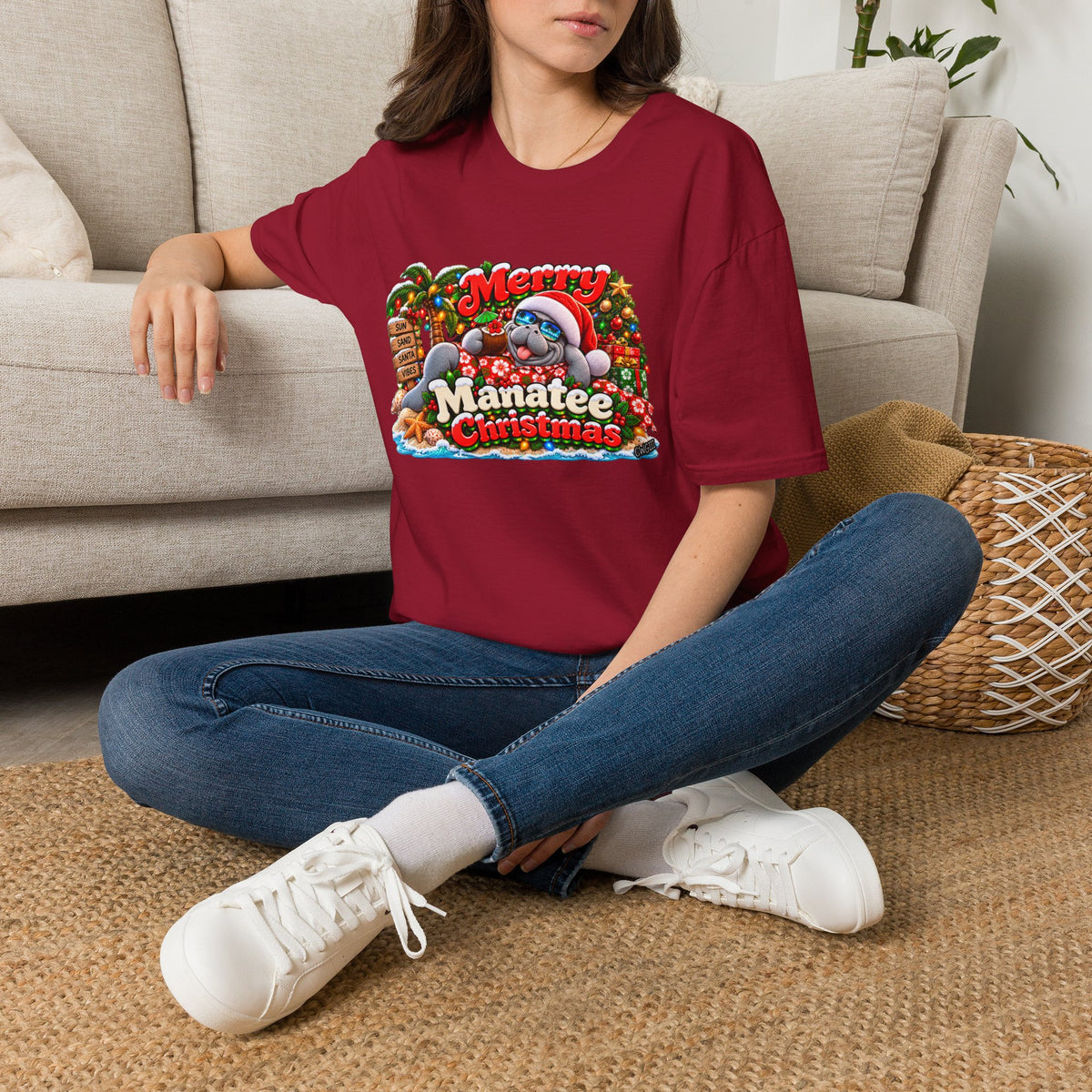 Merry Manatee Christmas T-Shirt