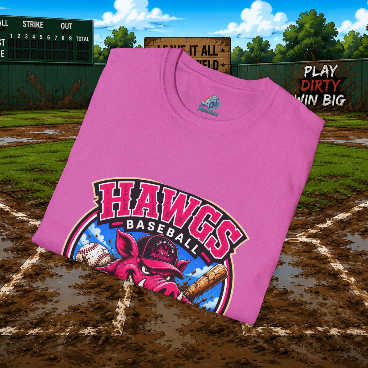 Hawgs Baseball “If You Ain’t Dirty, You Ain’t Tryin’” T-Shirt