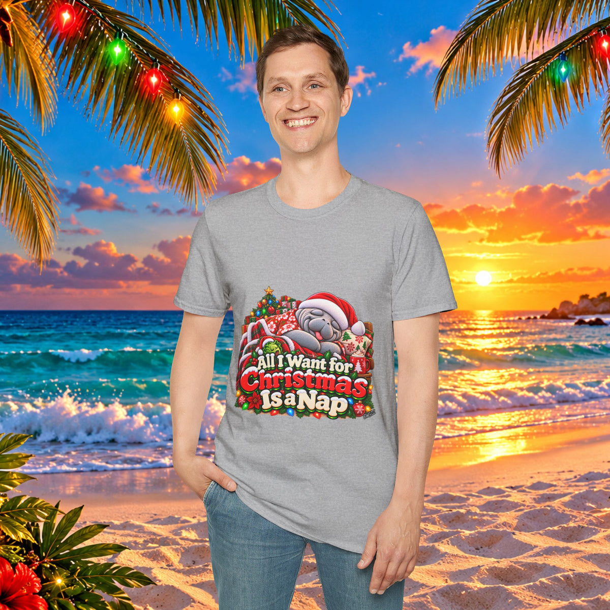 All I Want for Christmas Is a Nap Christmas T-Shirt