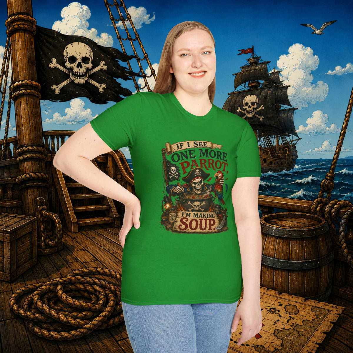 If I See One More Parrot I’m Making Soup Pirate T-Shirt