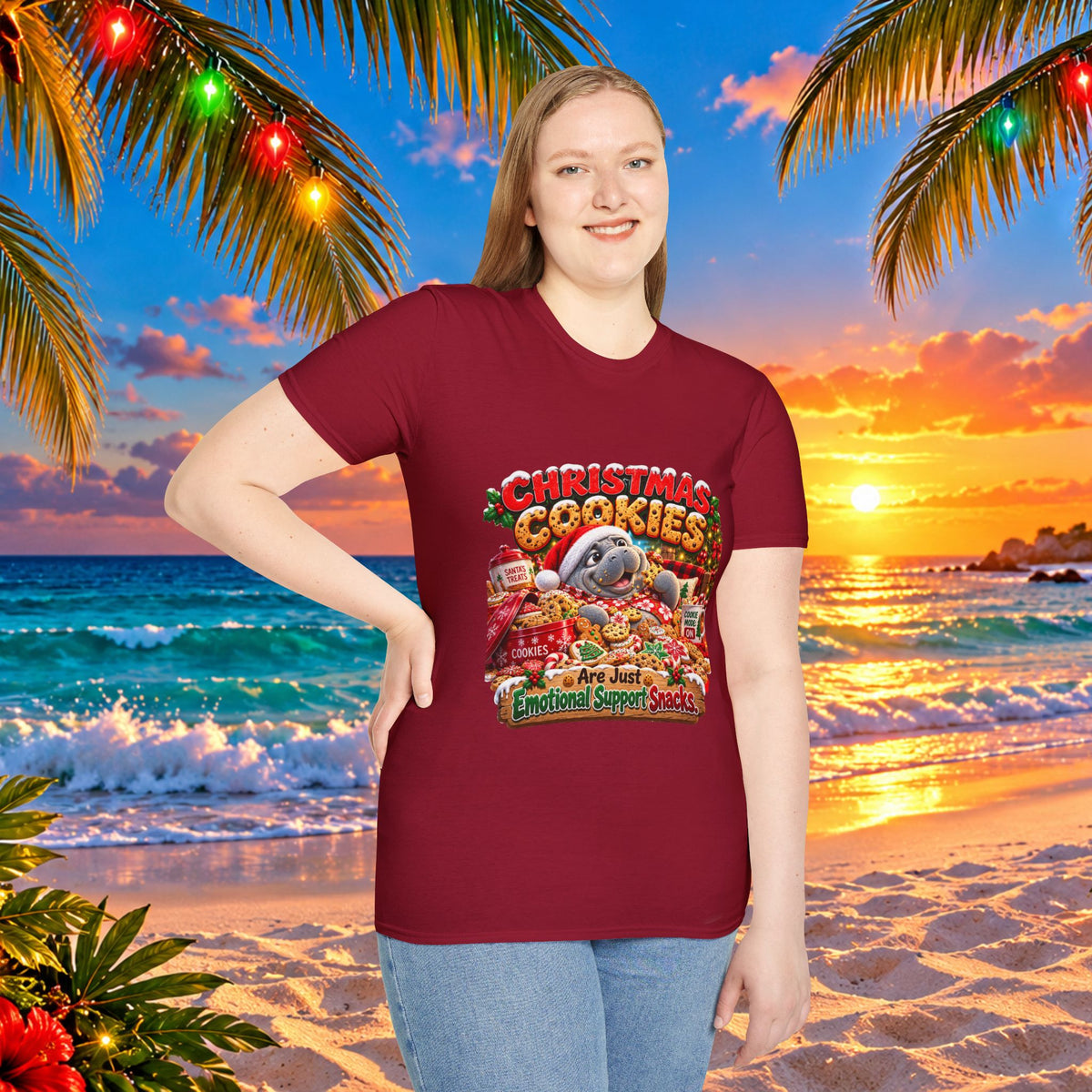 Christmas Cookies Emotional Support Snacks T-Shirt