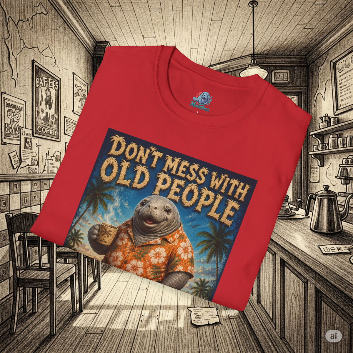 Don’t Mess With Old People Funny Vintage T-Shirt