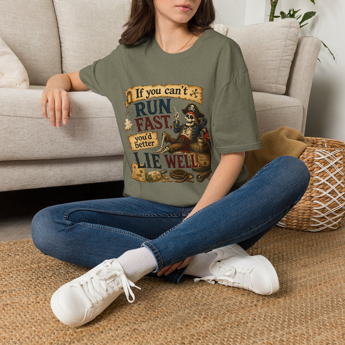 Run Fast, Lie Well Pirate T-Shirt
