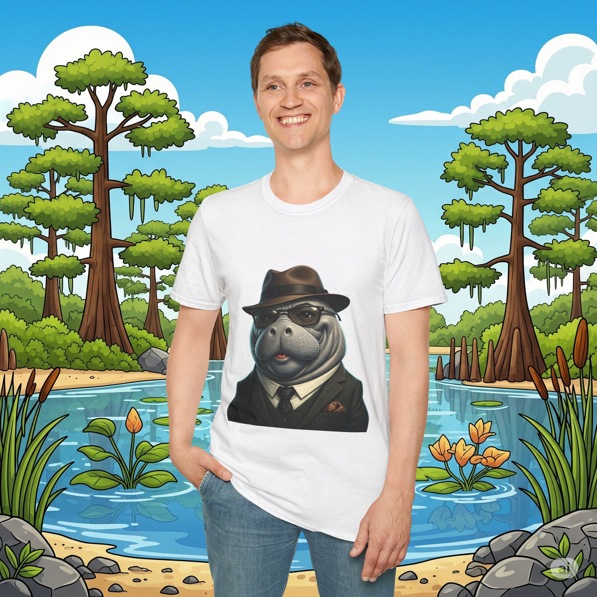 Classy Manatee  Collection Softstyle T-Shirt