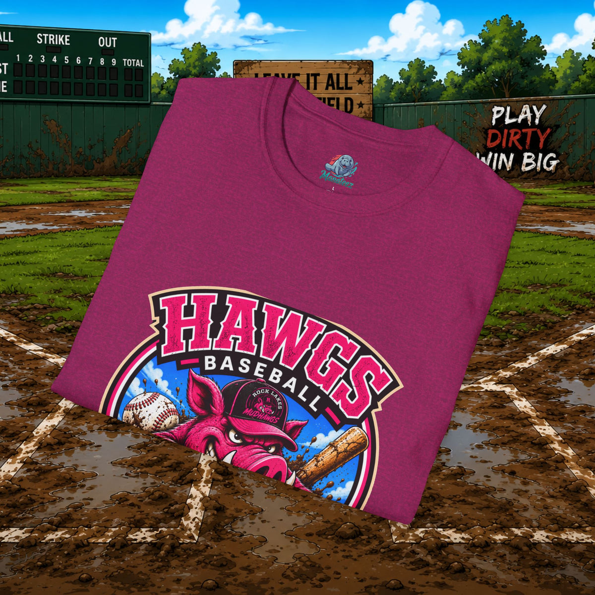 Hawgs Baseball “If You Ain’t Dirty, You Ain’t Tryin’” T-Shirt