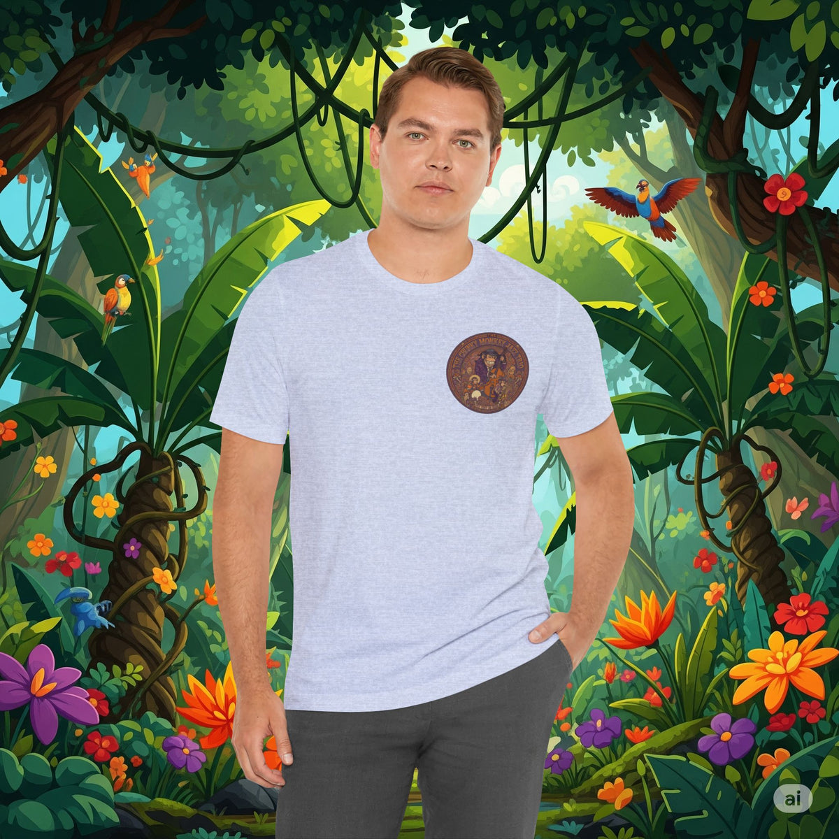 Vintage Style Fat Tony and the Chunky Monkey Trio Shirt - Retro Band Tee