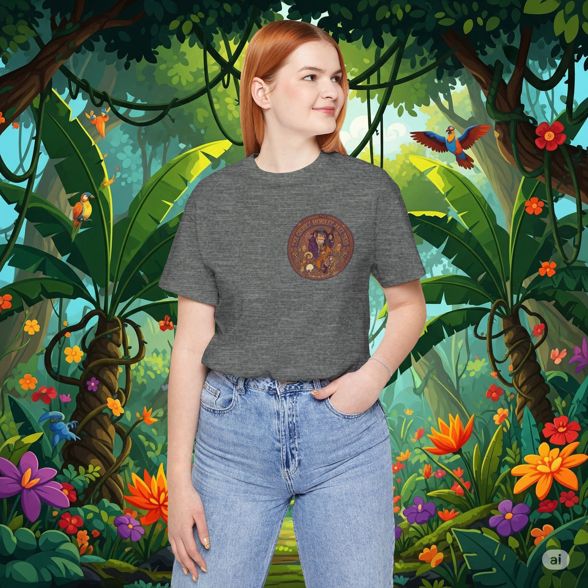 Vintage Style Fat Tony and the Chunky Monkey Trio Shirt - Retro Band Tee