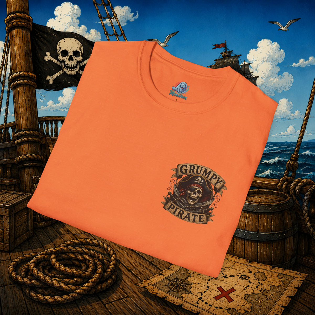 Vintage Pirate Limited Edition – Funny Aging Pirate Skeleton T-Shirt | Old Pirate Humor Tee
