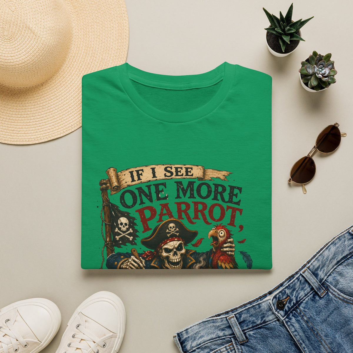 If I See One More Parrot I’m Making Soup Pirate T-Shirt