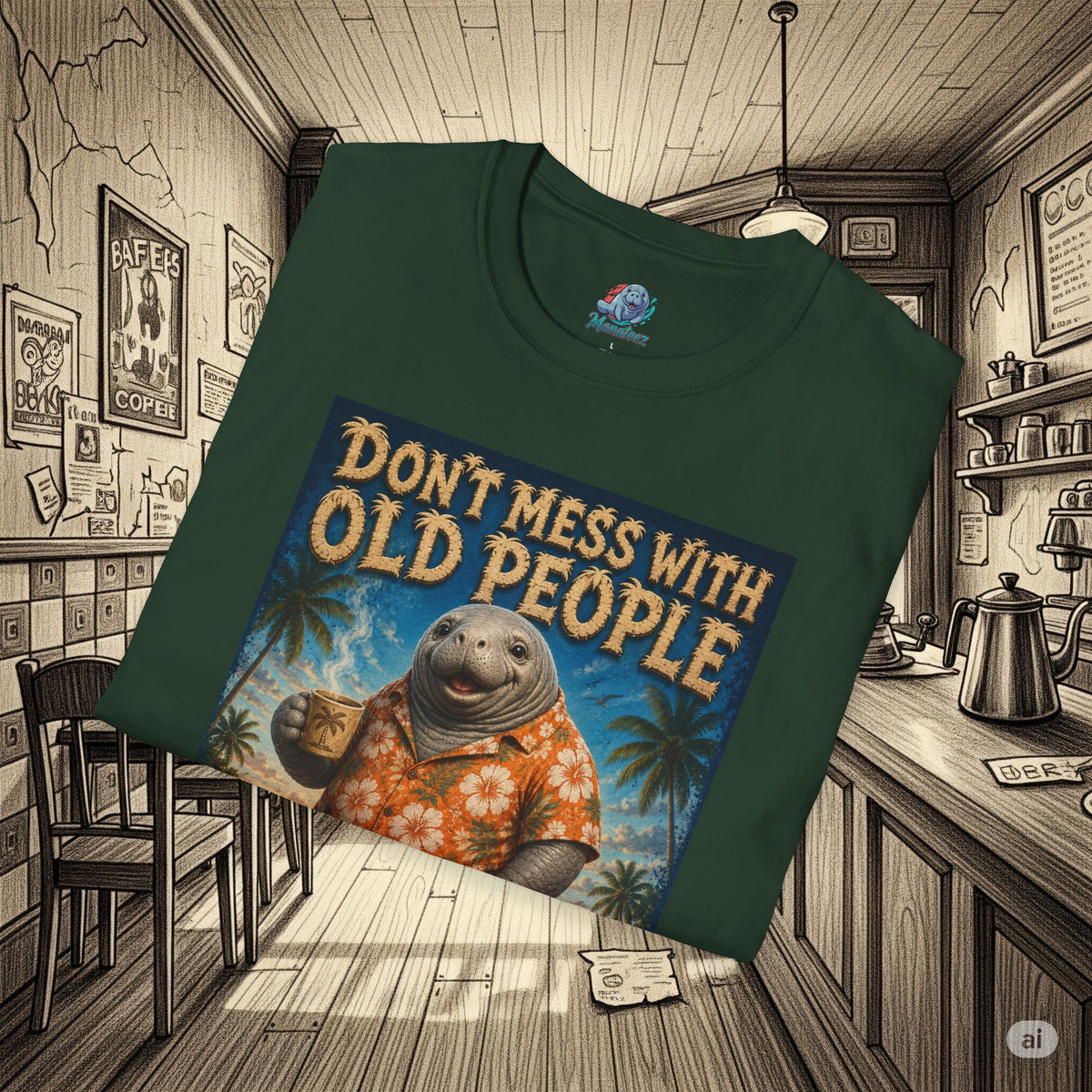 Don’t Mess With Old People Funny Vintage T-Shirt