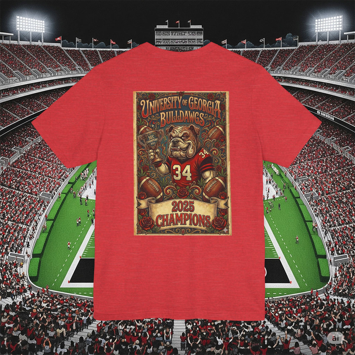 Georgia Bulldogs 2025 SEC Champions T-Shirt