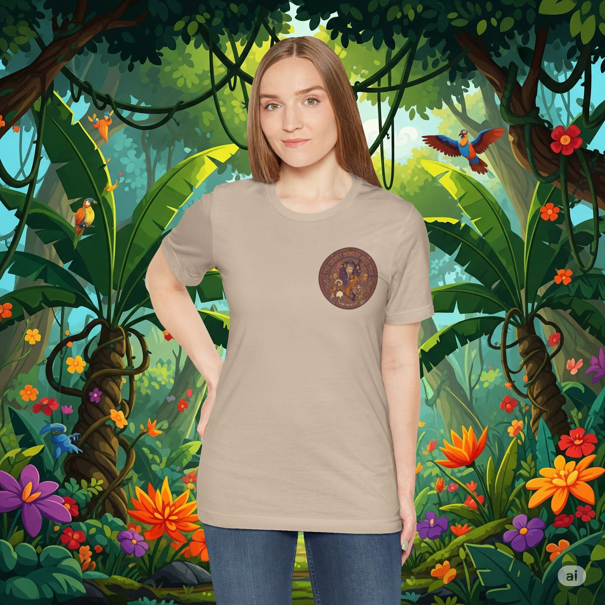 Vintage Style Fat Tony and the Chunky Monkey Trio Shirt - Retro Band Tee