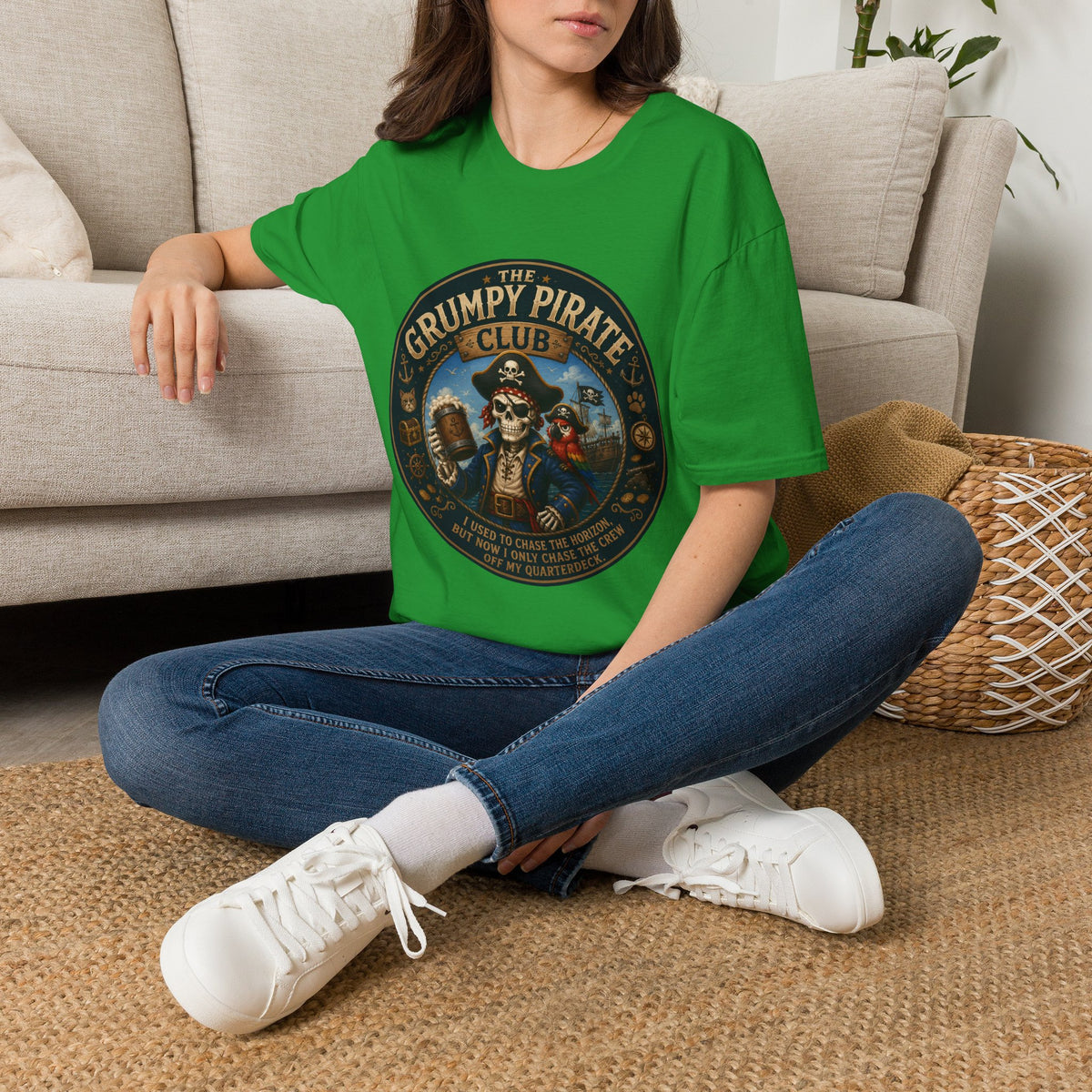 The Grumpy Pirate Skeleton Club T-Shirt