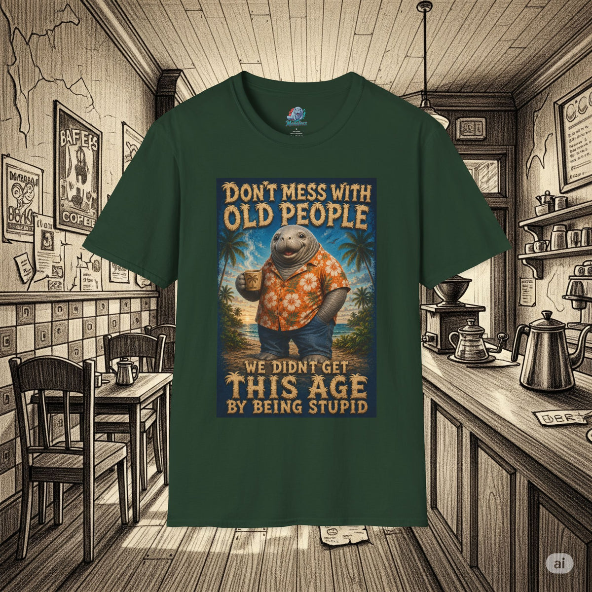 Don’t Mess With Old People Funny Vintage T-Shirt