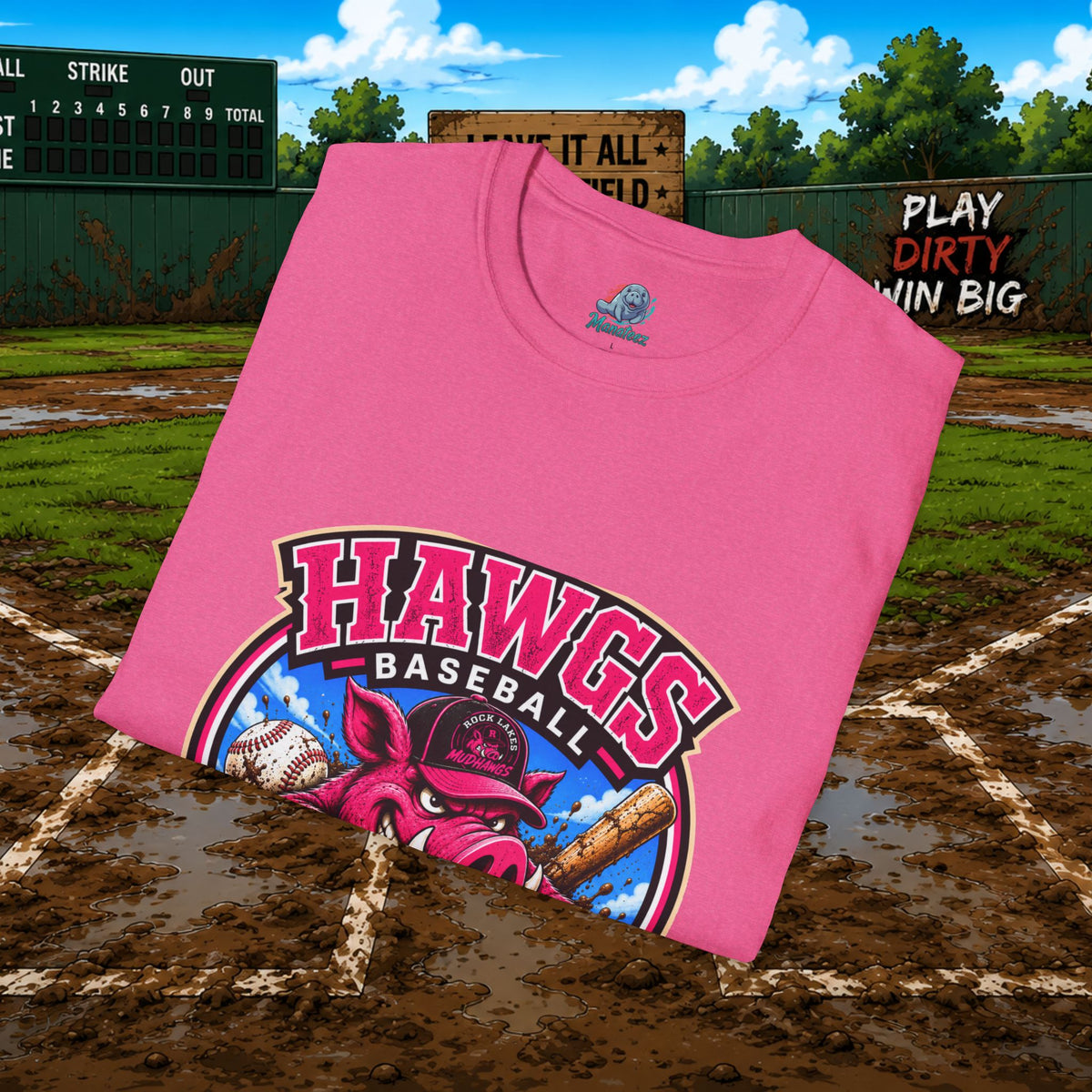 Hawgs Baseball “If You Ain’t Dirty, You Ain’t Tryin’” T-Shirt