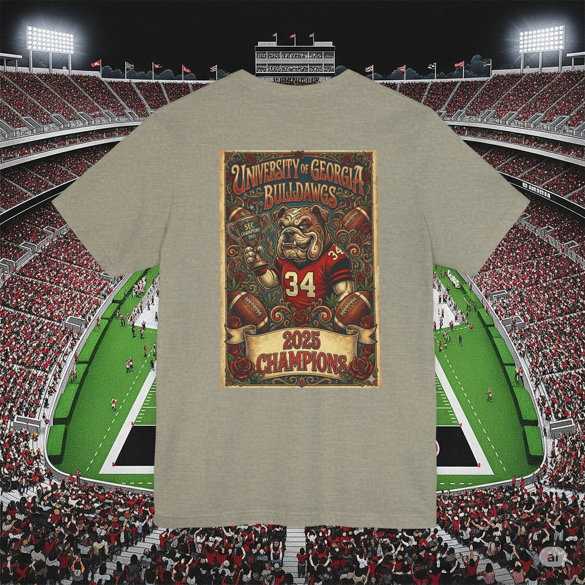 Georgia Bulldogs 2025 SEC Champions T-Shirt