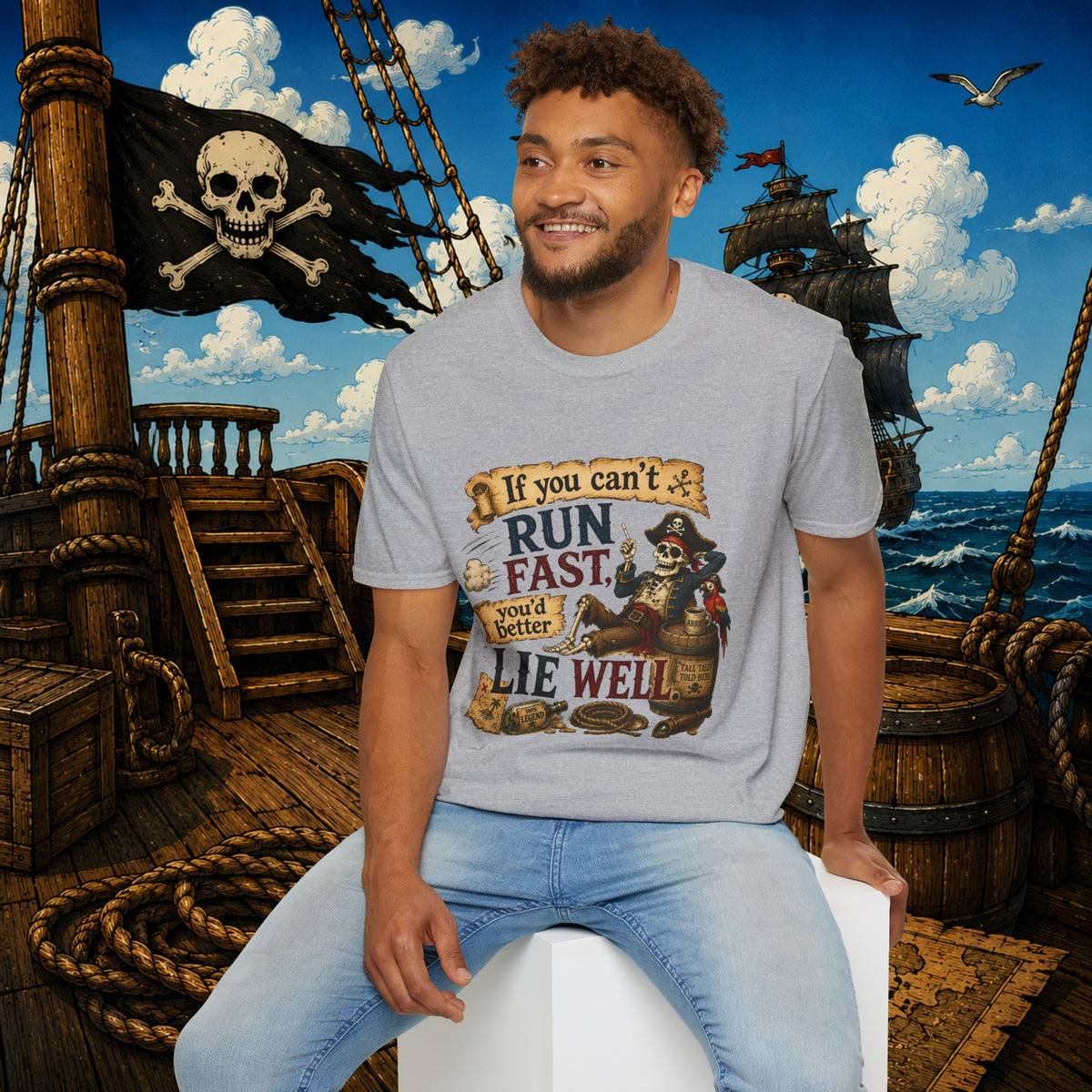 Run Fast, Lie Well Pirate T-Shirt