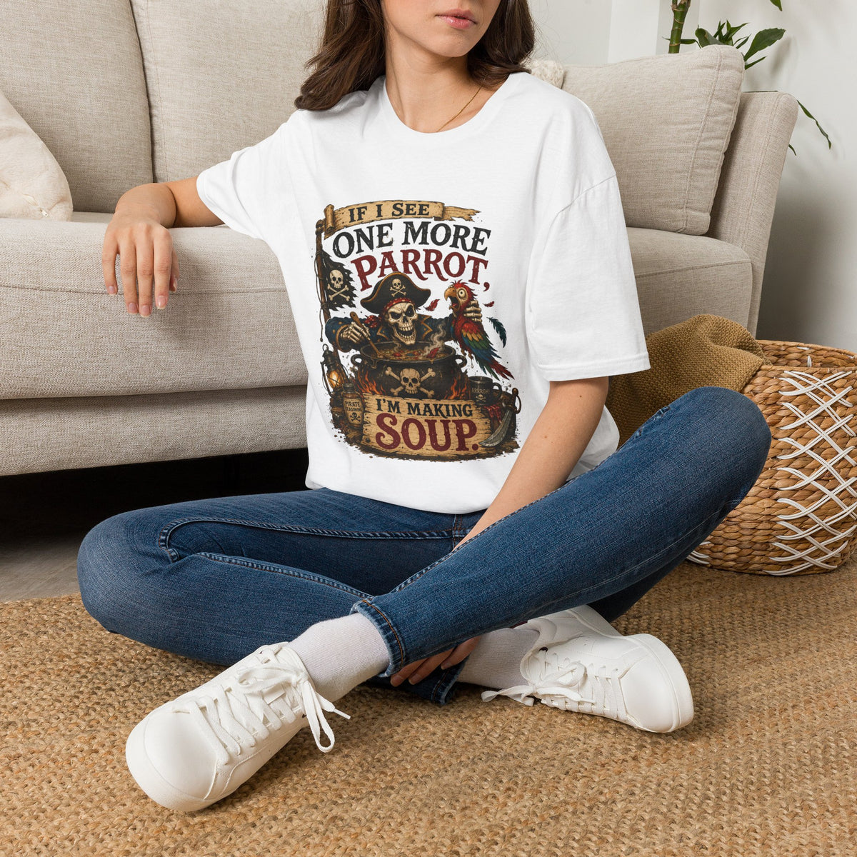 If I See One More Parrot I’m Making Soup Pirate T-Shirt