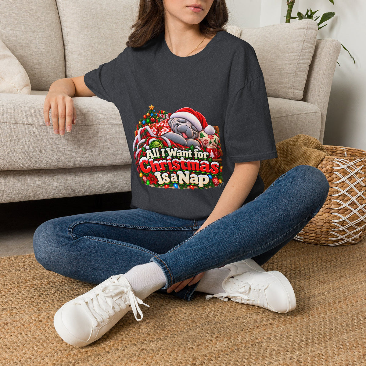 All I Want for Christmas Is a Nap Christmas T-Shirt