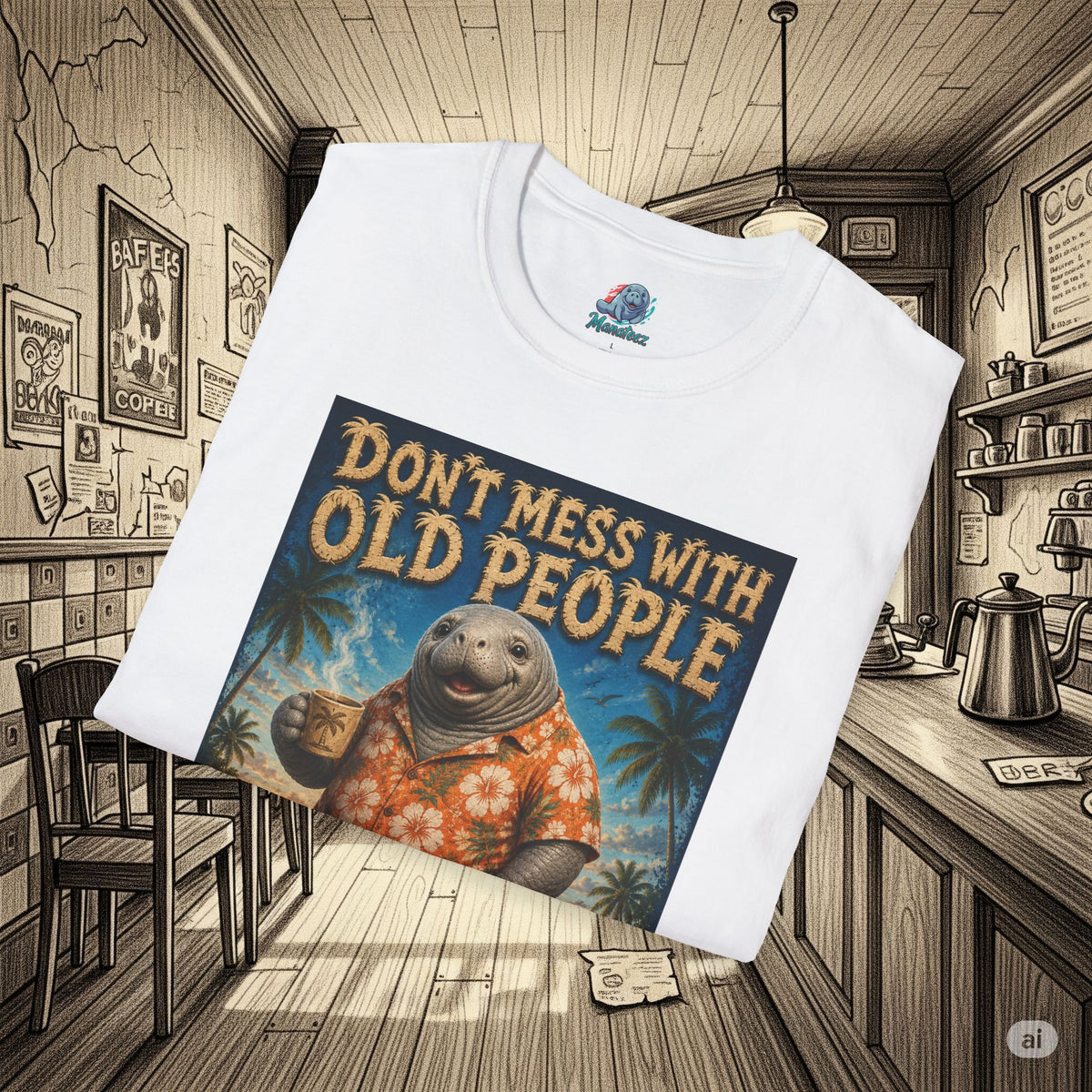 Don’t Mess With Old People Funny Vintage T-Shirt