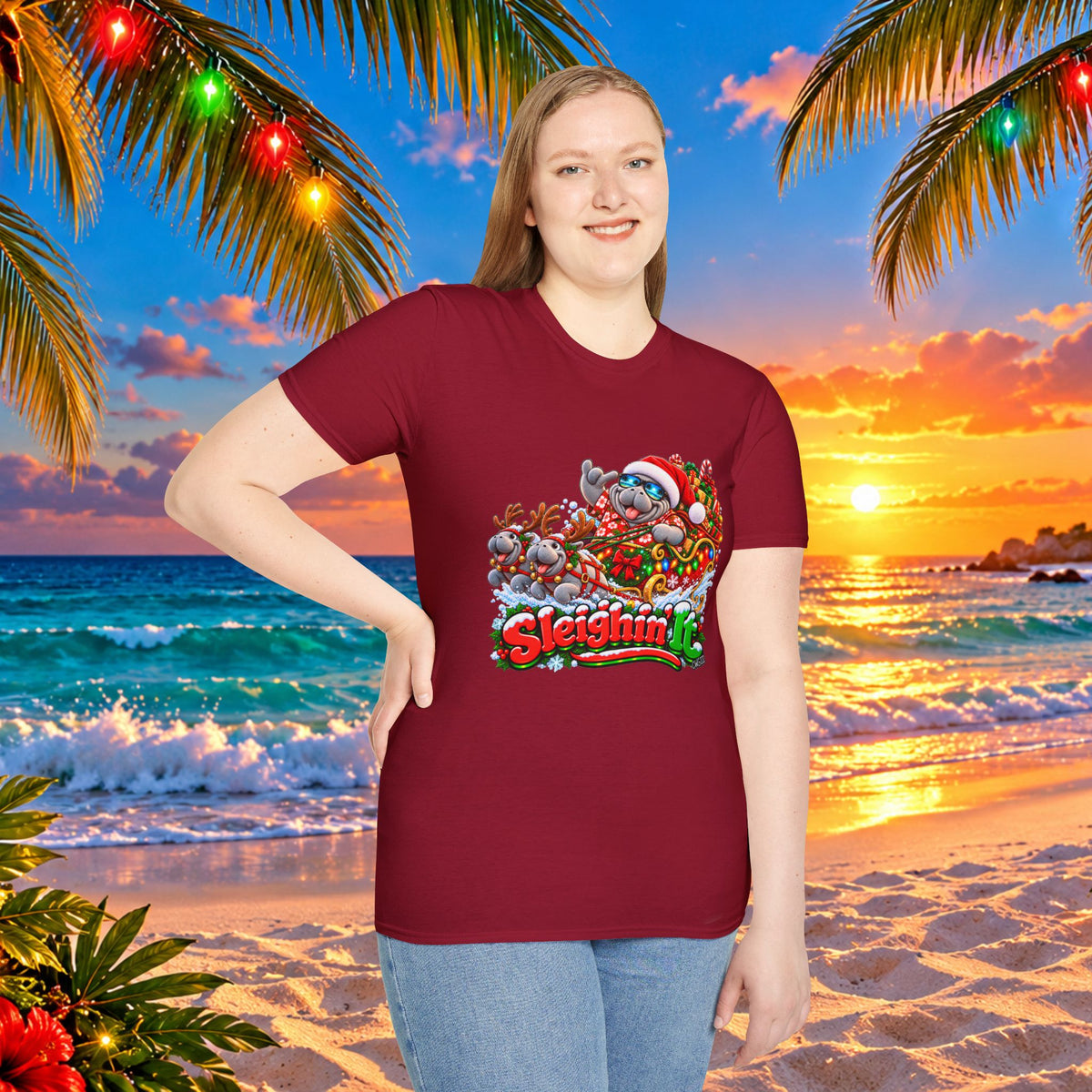Sleighin’ It Christmas Holiday T-Shirt