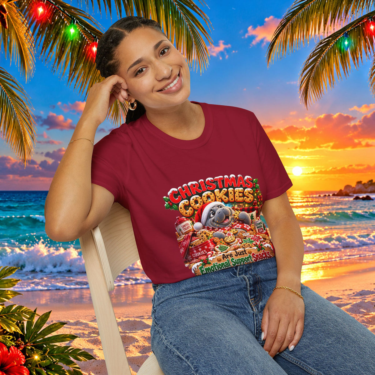 Christmas Cookies Emotional Support Snacks T-Shirt